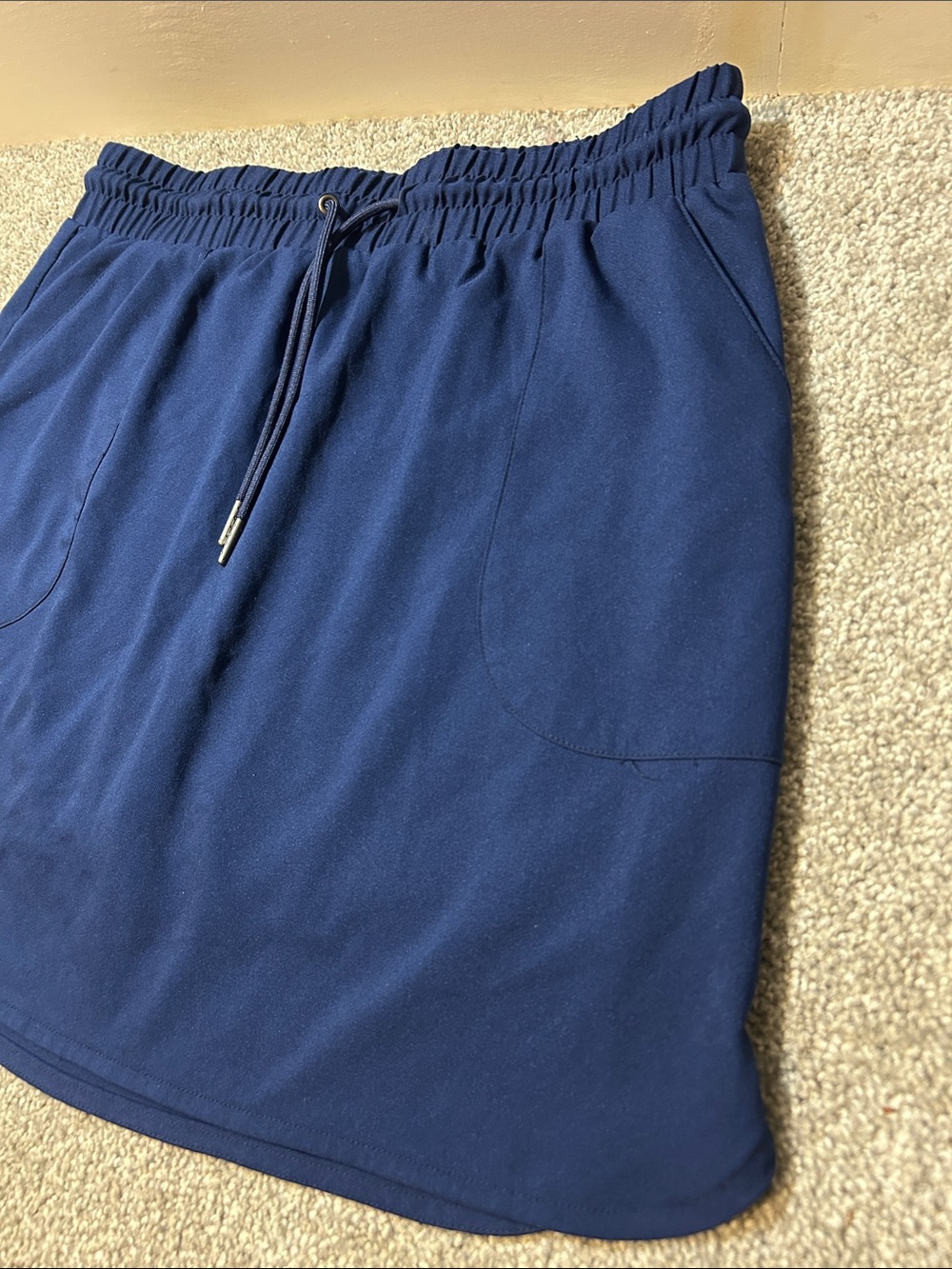 St. John's Bay Navy Blue Women's Athletic Skort - Picture 2 of 7